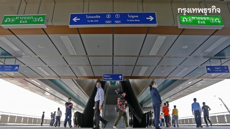 BTS เปิดวิ่งฟรีส่วนต่อขยาย 4 สถานี ถึงวัดพระศรีมหาธาตุ 5 มิ.ย.นี้