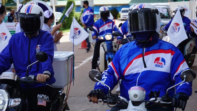 'จ๊วดไบค์' อาสาส่งยาถึงบ้าน ลดแออัดผู้ป่วย-เลี่ยงเสี่ยงโควิด