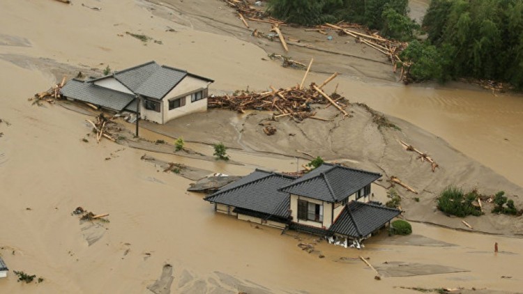 'ญี่ปุ่น' สั่งอพยพประชาชนกว่า 2.5 แสน หนีน้ำท่วมเกาะคิวชู