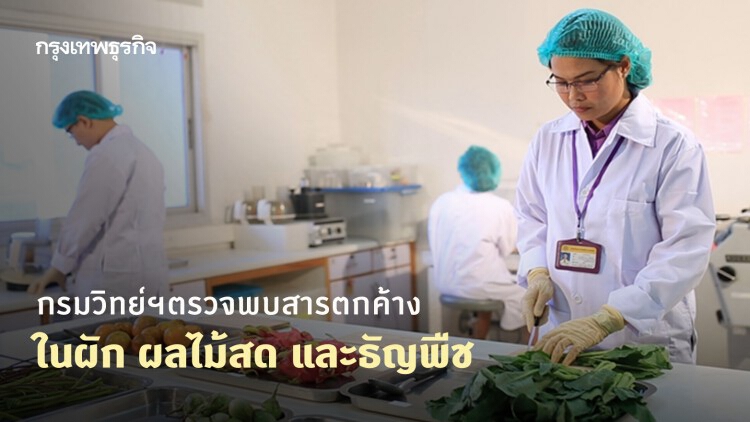 กรมวิทย์ฯ สุ่มตรวจพบสารตกค้างในผัก ผลไม้สด และธัญพืช