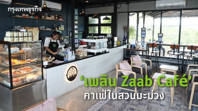 'เพลิน Zaab Café' คาเฟ่ในสวนมะม่วง 