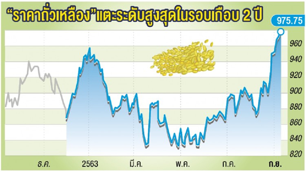 ราคา ‘ถั่วเหลือง’ นิวไฮ 2ปี  หนุนหุ้น ‘น้ำมันพืชไทย’