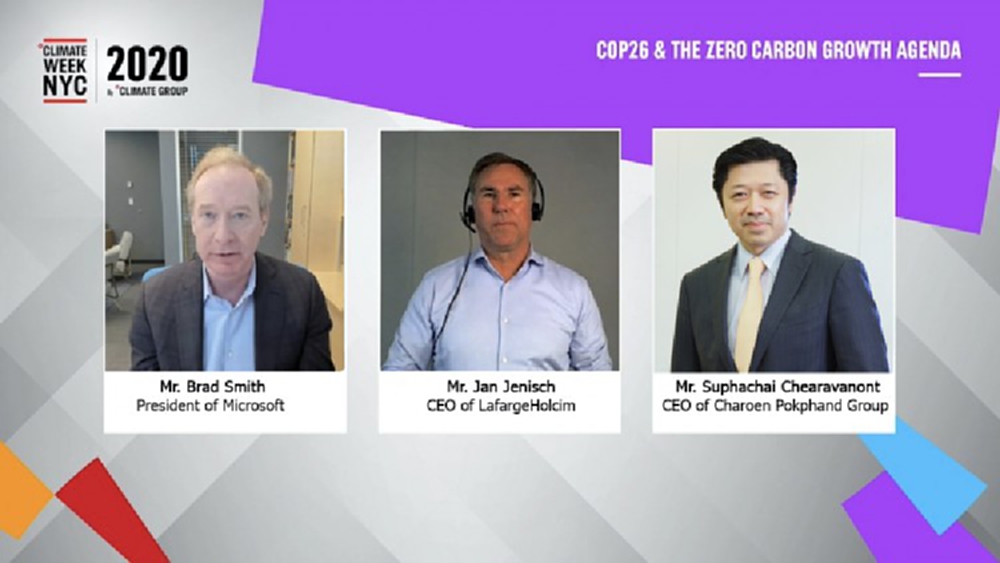 'ศุภชัย' ร่วมเวที UN ผลักดัน CP นำธุรกิจสู่ยุคปลอดคาร์บอน