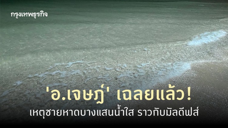 'อ.เจษฎ์' เฉลยสาเหตุชายหาดบางแสนน้ำใส ราวกับมัลดีฟส์