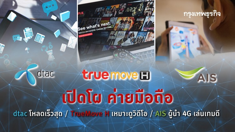 เปิดโผ '3 ค่ายมือถือ' ค่ายไหนดาวน์โหลดเร็วสุด สร้างประสบการณ์ผู้ใช้ดีสุด