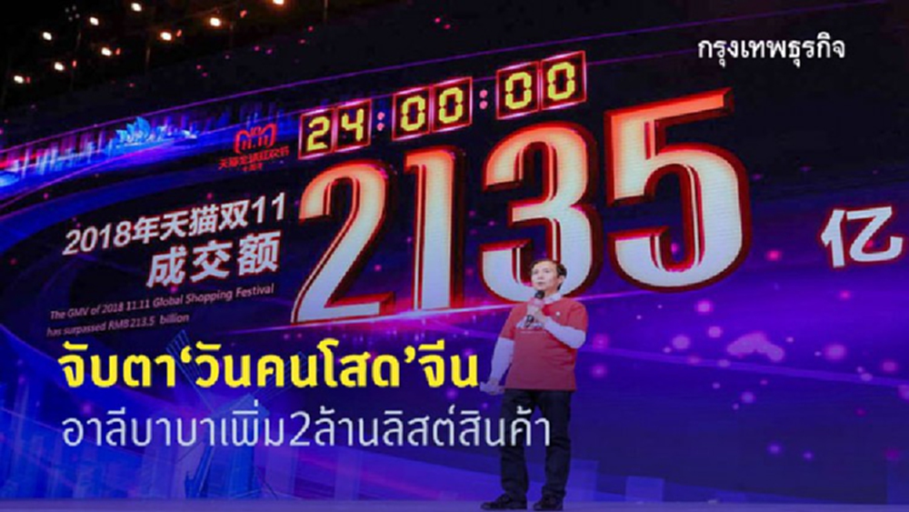 จับตา 'วันคนโสด' จีนหลัง 'อาลีบาบา' เพิ่ม 2 ล้านลิสต์สินค้า