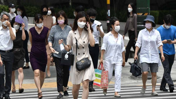 เกาหลีใต้พบผู้ติดเชื้อโควิดเพิ่ม 615 