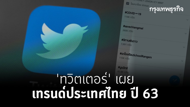 'ทวิตเตอร์' เผยเทรนด์ประเทศไทย 'การเมือง-ศิลปิน' มาแรง ปี 63