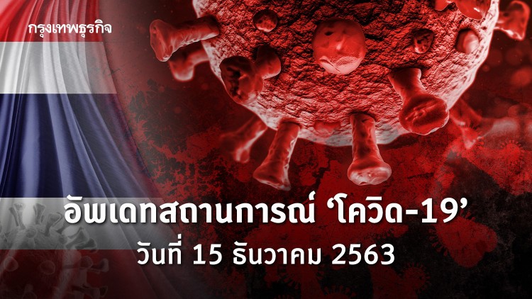 อัพเดทสถานการณ์ 'โควิด-19' วันที่ 15 ธันวาคม 2563