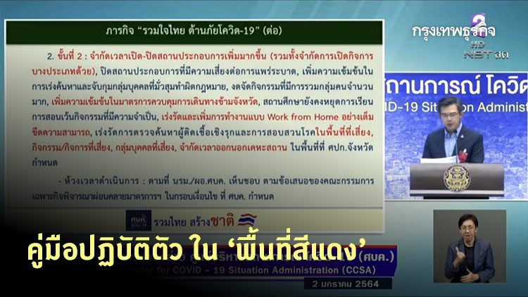 'พื้นที่สีแดง' สู้ ‘โควิด-19’ ต้องปฏิบัติตัวอย่างไร สรุปมาตรการในพื้นที่ควบคุมสูงสุด