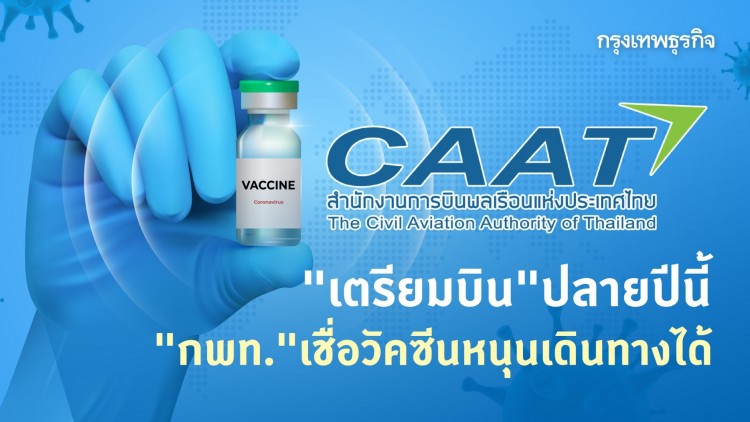 “เตรียมบิน”ปลายปีนี้ "กพท."เชื่อวัคซีนหนุนเดินทางได้"