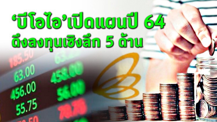 บีโอไอเปิดแผนปี 64 ดึงลงทุนเชิงลึก5ด้าน