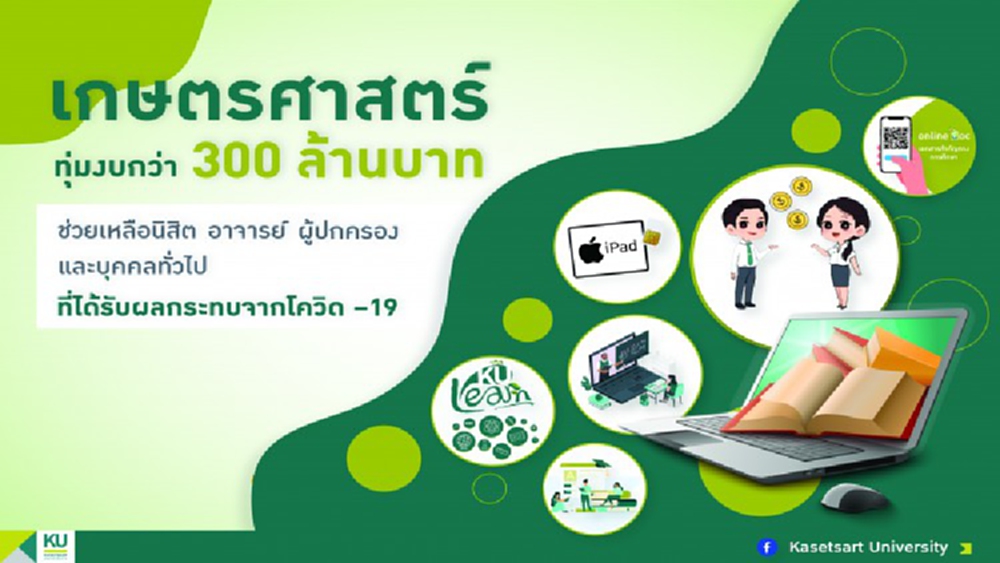 มก.ทุ่มงบกว่า 300 ล้านบาทช่วยเหลือนิสิตอย่างต่อเนื่อง 