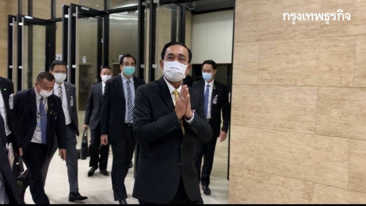 นายกฯ อารมณ์ดี ออกจากสภาฯ บอก ผลโหวตแล้วแต่ ส.ส.