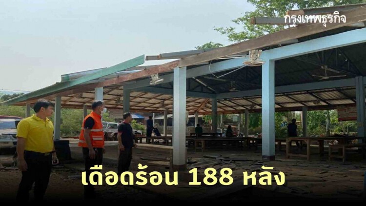 สรุปพิษ 'พายุฤดุร้อน' ถล่ม 6 จังหวัด เดือดร้อน 188 หลัง เร่งช่วยเหลือ