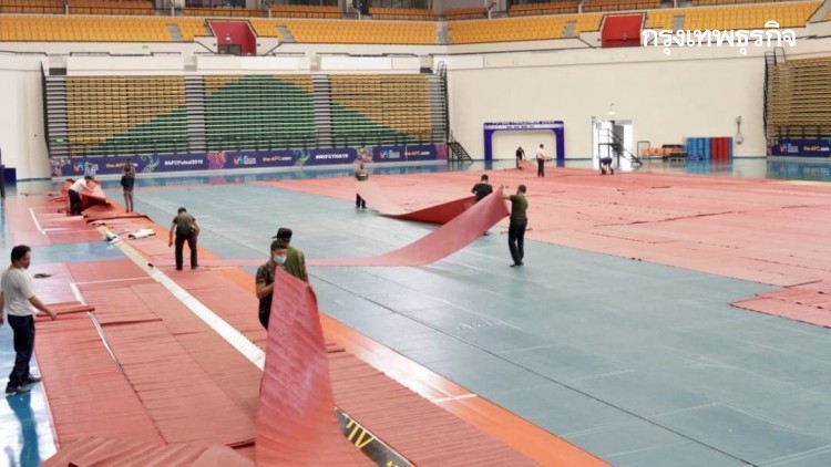 กทม.เร่งปรับพื้นที่ 'บางกอกอารีนา' ตั้งโรงพยาบาลสนาม 'เอราวัณ 2'