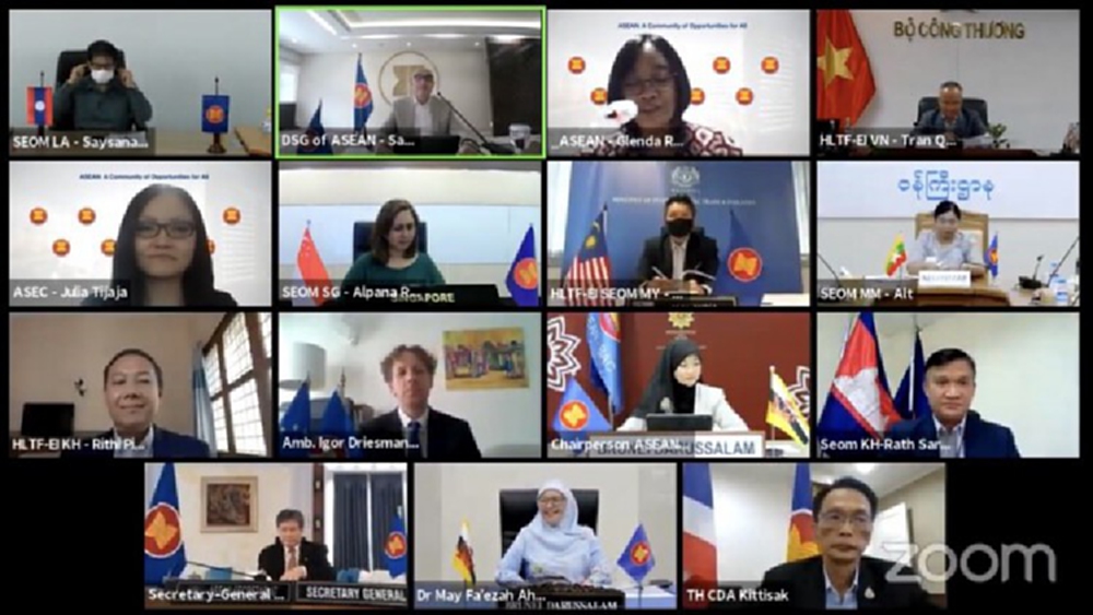 อาเซียน เผยผลปฏิบัติครึ่งทางตามพิมพ์เขียวประชาคมเศรษฐกิจอาเซียนคืบหน้าทุกด้าน
