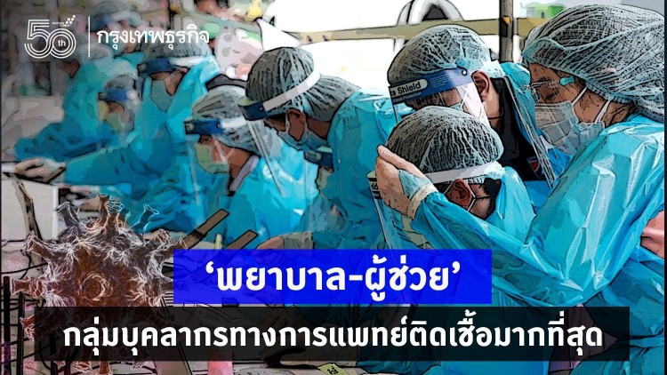 เช็คด่วน 10 จังหวัด 'บุคลากรทางการแพทย์' ติดเชื้อมากที่สุด