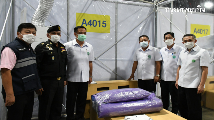 'อนุทิน' ตรวจเยี่ยมความคืบหน้าโรงพยาบาลบุษราคัม