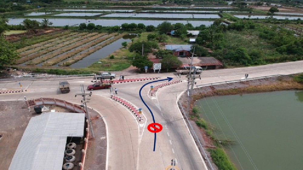 กรมทางหลวงชนบท สั่งสอบปมโซเชียลแชร์ถนนแยกดอนคา ออกแบบมีปัญหา