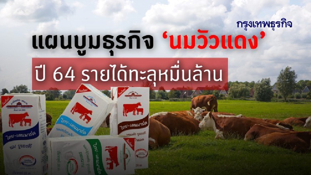 อ.ส.ค. ตั้งเป้าปี 64 ยอดขายนมไทย-เดนมาร์ค ทะลุ 1.1 หมื่นล้านบาท