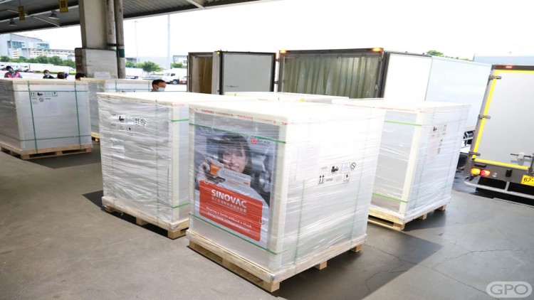 'วัคซีนซิโนแวค'ถึงไทยอีก1ล้านโดส เล็งซื้อเพิ่มเป็น 5 ล้านโดส/เดือน