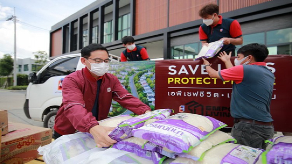 เอพี ผุดคาราวานส่งอาหารน้ำดื่ม ซัพพอร์ตแคมป์คนงาน