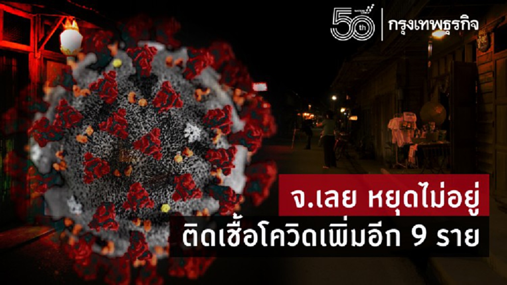 จ.เลย หยุดไม่อยู่ พบติดเชื้อโควิด เพิ่มอีก 9 ราย