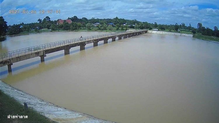 ชลประทาน เฝ้าระวังลุ่มน้ำยัง ระดับน้ำสูงขึ้น หลังมีฝนตกชุกในพื้นที่ 