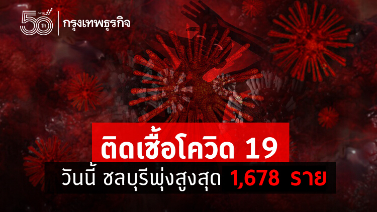 โควิดติดเชื้อวันนี้ ชลบุรียอดนิวไฮ 1,678 ราย เสียชีวิต 10 ราย