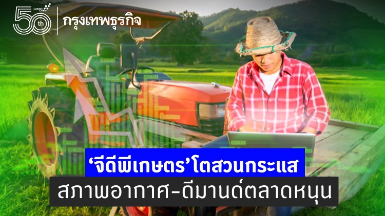 จีดีพีเกษตรไตรมาส 2  โต 1.2%  