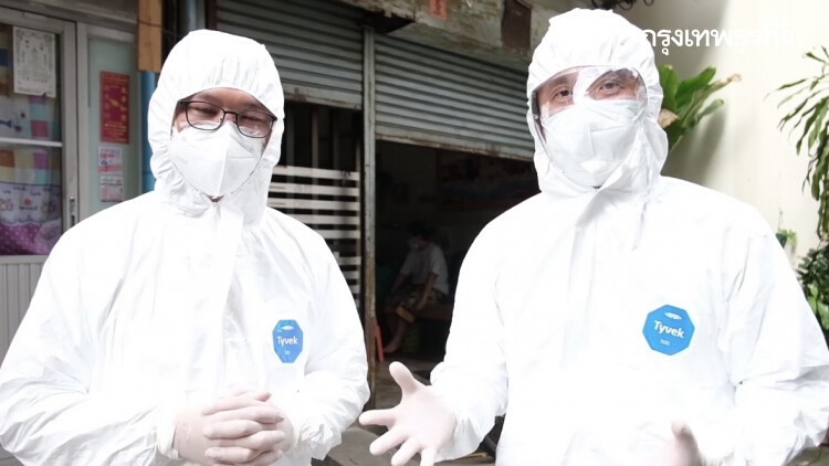'ชัยวุฒิ'ใส่ชุดPPEลงพื้นที่ติดตามการใช้งาน DE Covid Home Care Solution