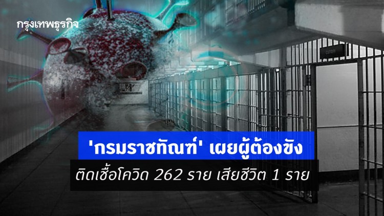 'กรมราชทัณฑ์' เผยผู้ต้องขังติดเชื้อโควิด 262 ราย เสียชีวิต 1 ราย ชูรักษาด้วย 'ฟ้าทะลายโจร'