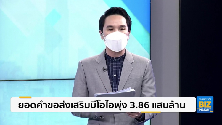 ยอดคำขอส่งเสริมบีโอไอพุ่ง 3.86 แสนล้าน
