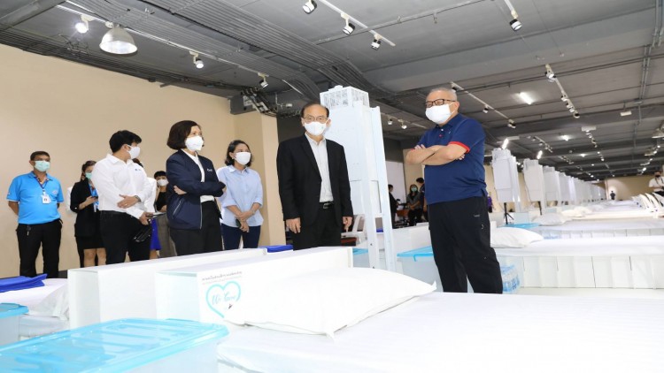 ‘สุพัฒนพงษ์’ ลงพื้นที่เช็คความพร้อมโรงพยาบาลสนาม กลุ่ม ปตท.ต่อเนื่อง