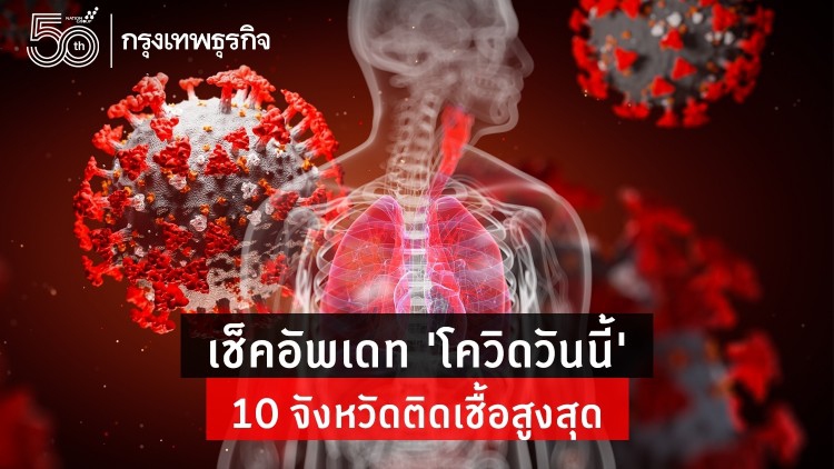 อัพเดท 'โควิดวันนี้' 10 จังหวัดติดเชื้อสูงสุด กทม. 4,025 จับตาสมุทรปราการ ราชบุรี โคราช