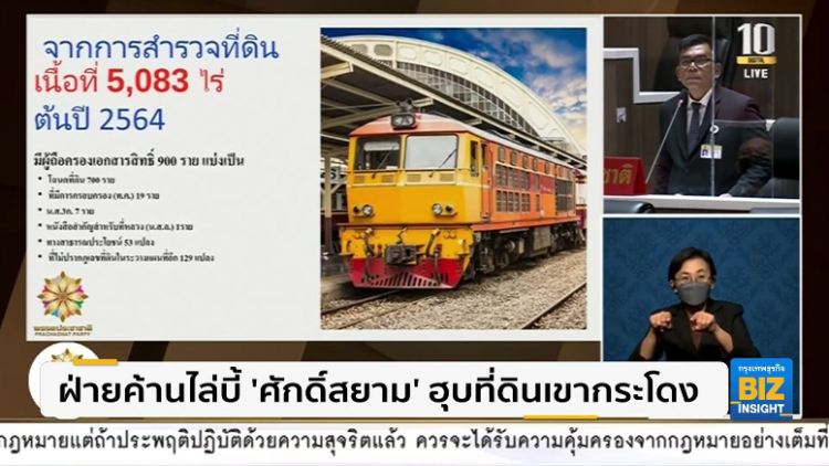 ฝ่ายค้านไล่บี้ ’ศักดิ์สยาม’ ฮุบที่ดินเขากระโดง