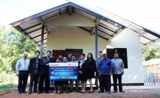 มิตซูบิชิ อีเล็คทริค มอบบ้านใหม่เพื่อผู้ประสบภัยแผ่นดินไหว