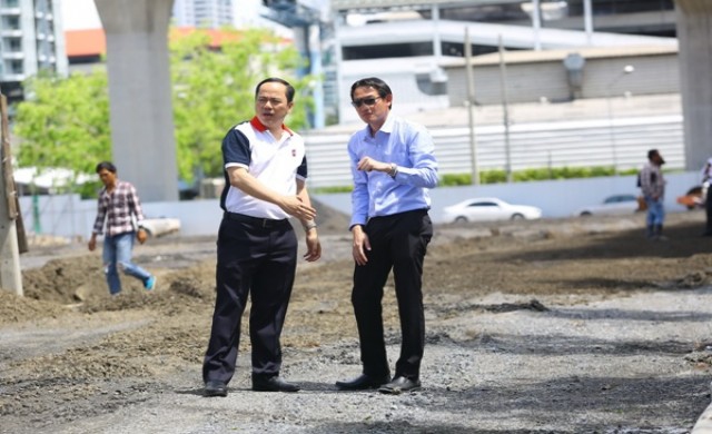 เอพี ลงไซต์ตรวจความความเรียบร้อยพื้นที่ก่อสร้าง Life อโศก