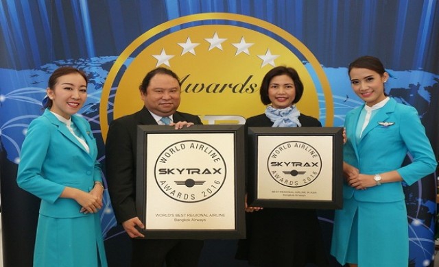 บางกอกแอร์เวย์สได้รับเลือกเป็นสายการบินดีที่สุดของโลก