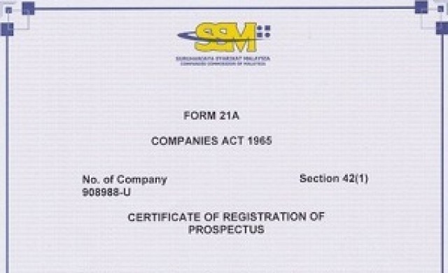 Asia Plantation Capital Berhad ได้รับเอกสารรับรองจากมาเลเซีย