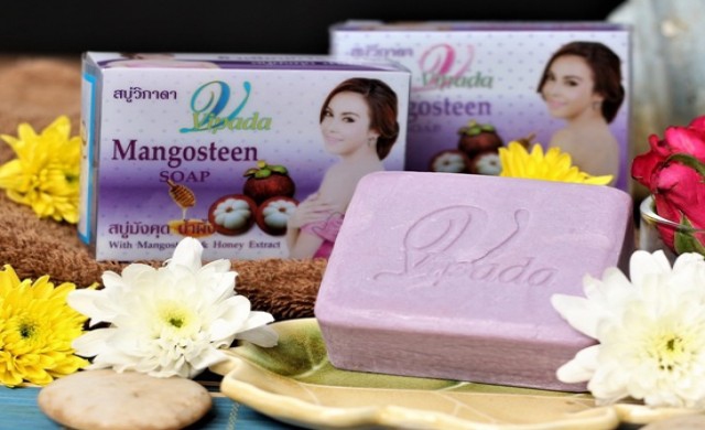 สบู่ผสมสมุนไพรขายดี “วิภาดามังคุดผสมน้ำผึ้ง” 