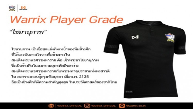 วอริกซ์เปิดจำหน่าย "Warrix Player Jersey" 