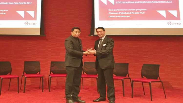 ซีพีเอฟ คว้ารางวัล“Best Performance across Programs” จาก CDP