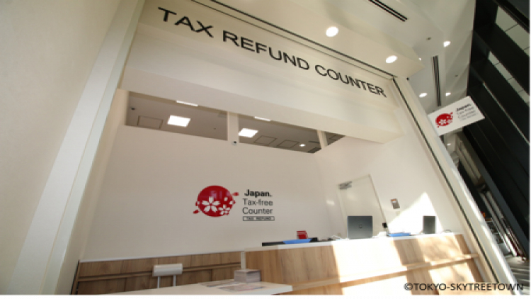 "โตเกียวสกายทรีทาวน์" เปิด "เคาน์เตอร์คืนภาษี"