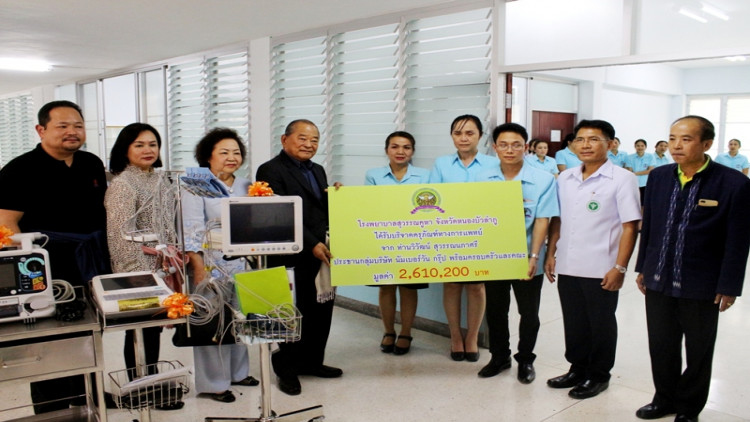 สนับสนุนครุภัณฑ์และอุปกรณ์ทางการแพทย์ รพ.สุวรรณคูหา