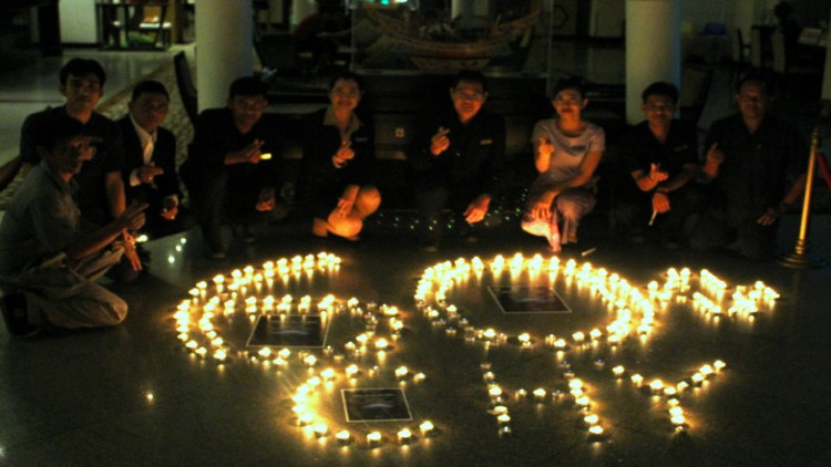 โรงแรมเซ็นทาราหาดใหญ่ ร่วมกิจกรรม EARTH HOUR 60+