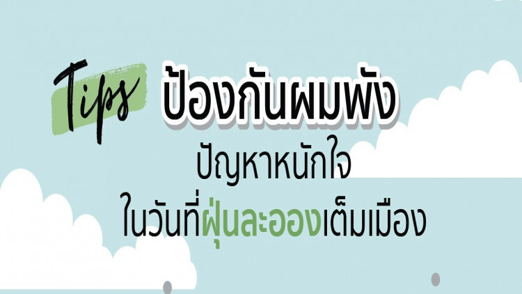 ป้องกันผมพัง ปัญหาหนักใจ ในวันที่ฝุ่นละอองเต็มเมือง