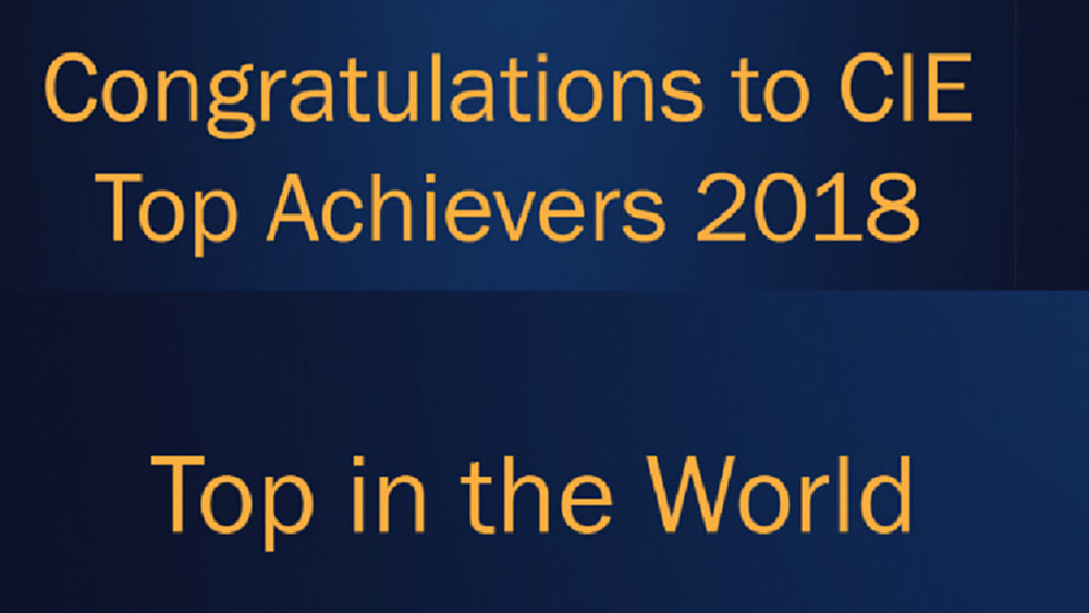 Top in The World CIE Awards วิชาคณิตศาสตร์ IGCSE