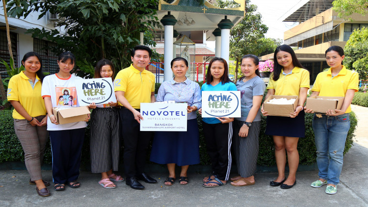 โนโวเทล สุวรรณภูมิ บริจาคสบู่ใช้แล้วเพื่อทำสบู่ก้อนใหม่
